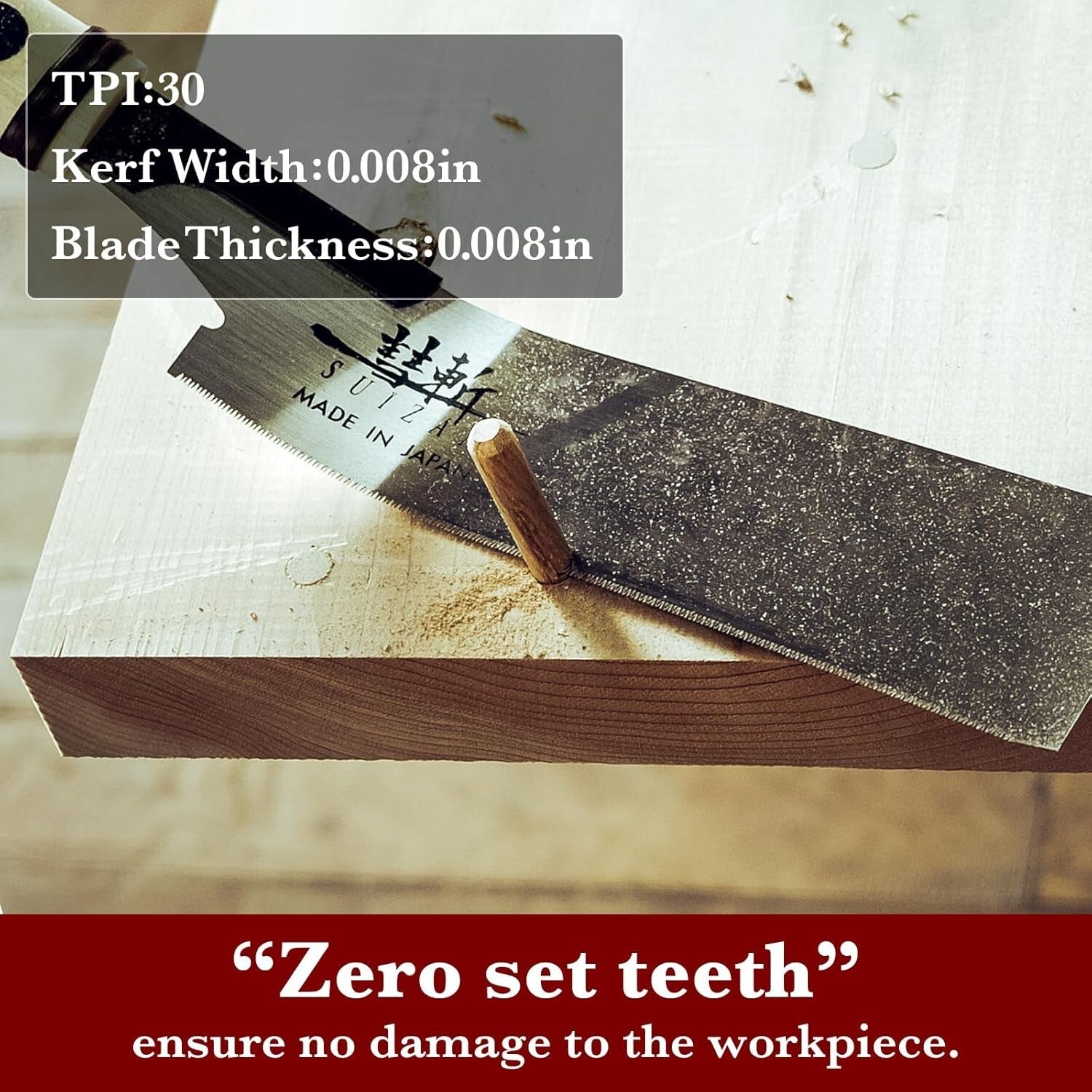 Lightweight 7" Japanese Flush Cut Saw - Ergonomic Tool for Precision Woodworking