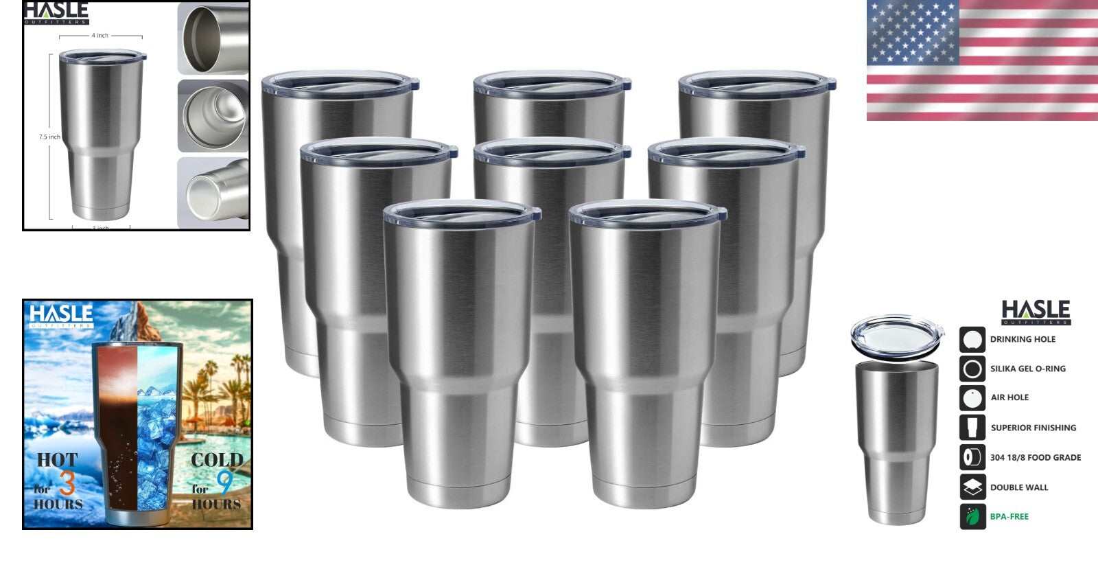 Elegant 30oz Double Wall Insulated Steel Tumbler - Perfect for Hot & Cold Drinks