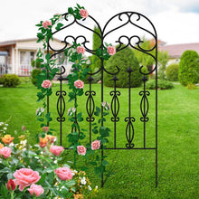 Load image into Gallery viewer, Versatile 60" x 18" Metal Trellis - Perfect for Climbing Plants &amp; Outdoor Decor