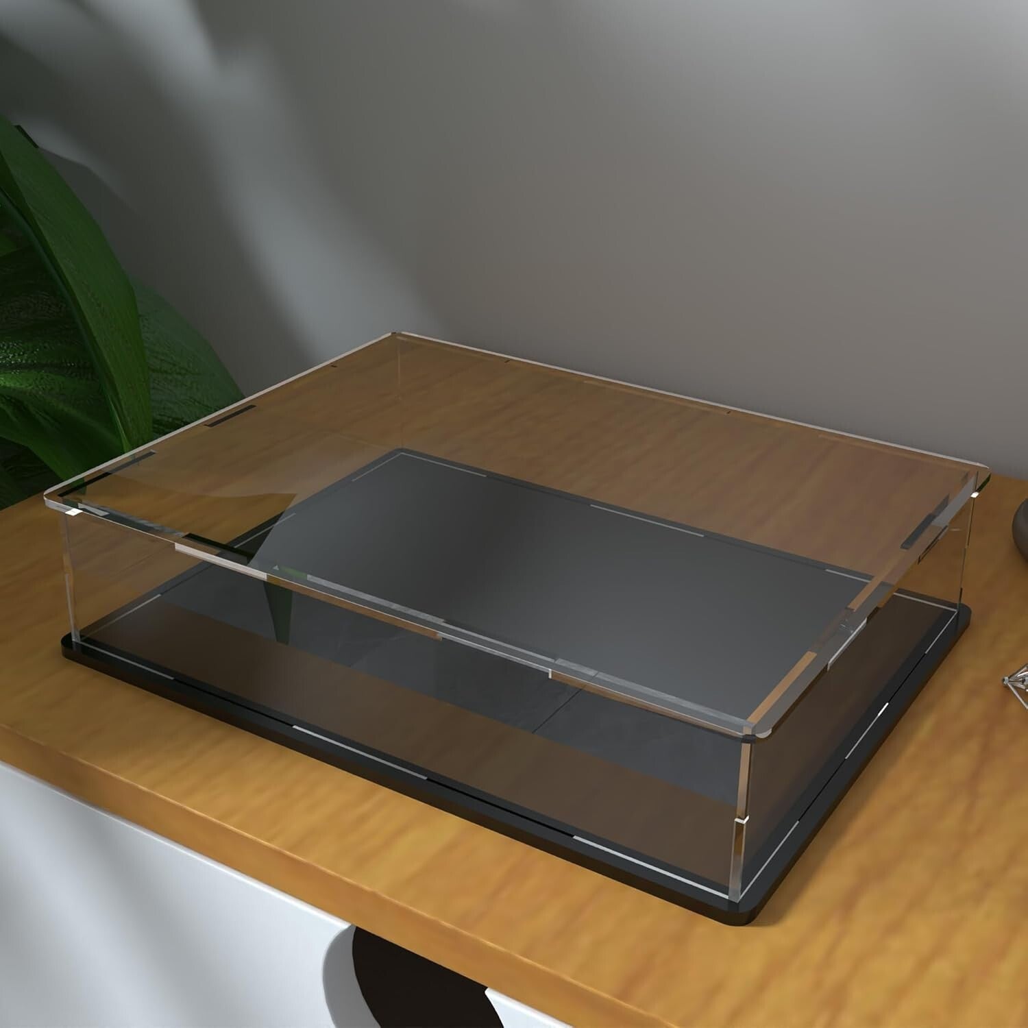 Clear Acrylic Display Box (14.5" x 11" x 4") for Coins, Cards, and Collectibles