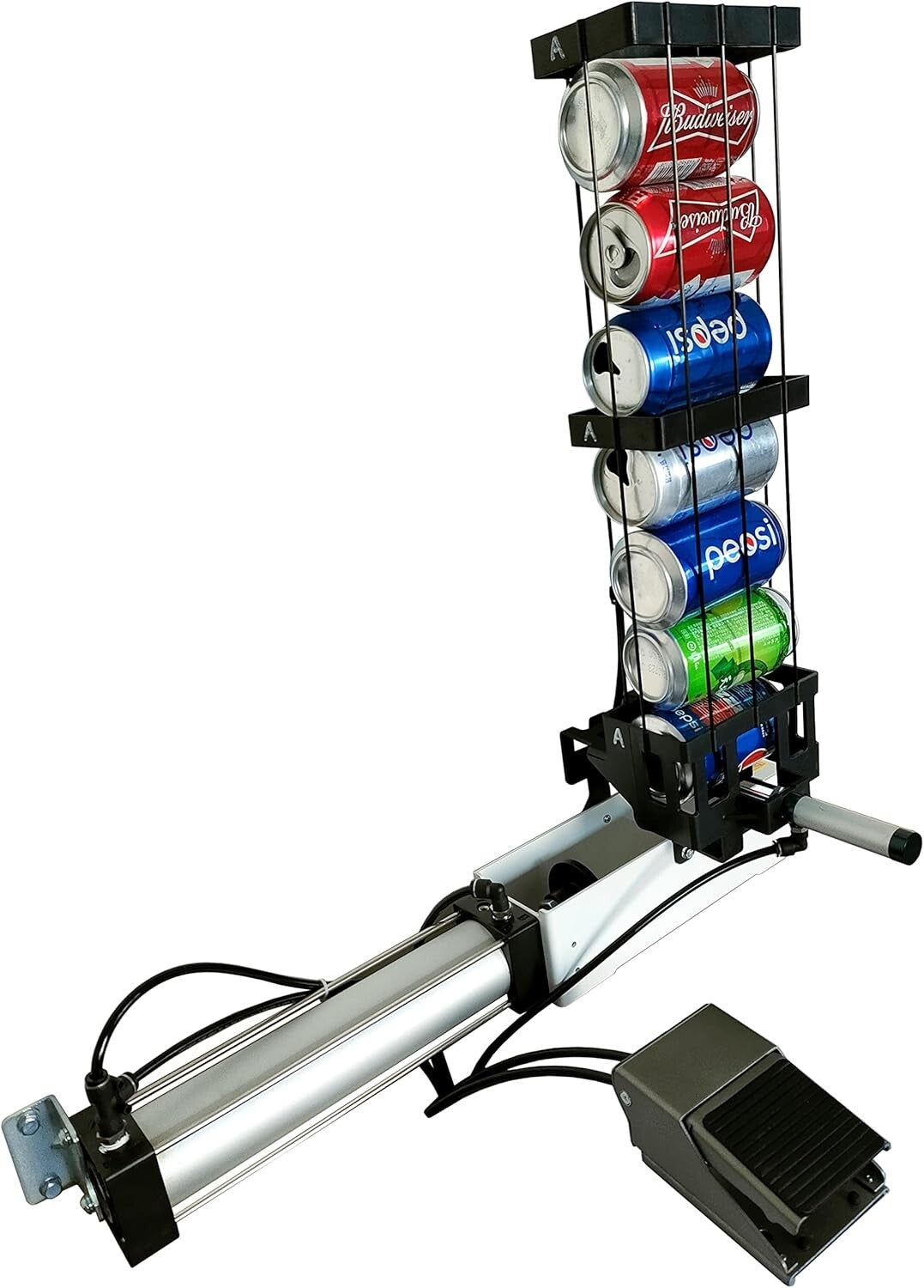 Automatic Aluminum Can Crusher with Foot Pedal - Efficient Recycling Solution