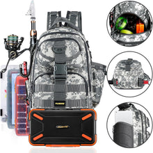 Load image into Gallery viewer, Multi-Functional Fishing Backpack with Tackle Storage &amp; Water-Resistant Design