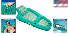 Load image into Gallery viewer, Inflatable Aqua Luxury Pool Lounge – XL Comfort with Cupholder &amp; Mesh Fabric