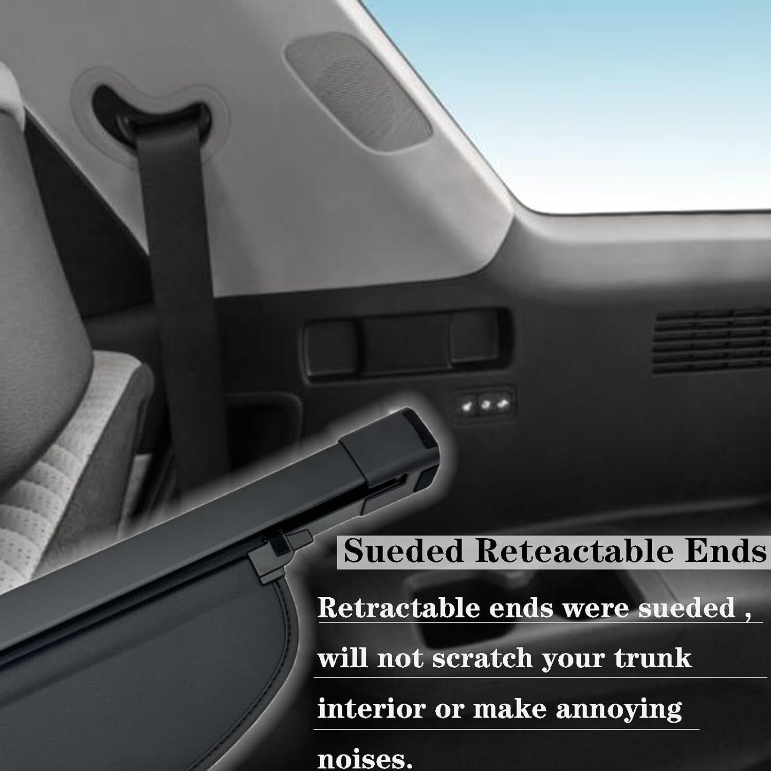 All-Weather Retractable Cargo Cover for Hyundai Palisade 2020-2025, Easy Install