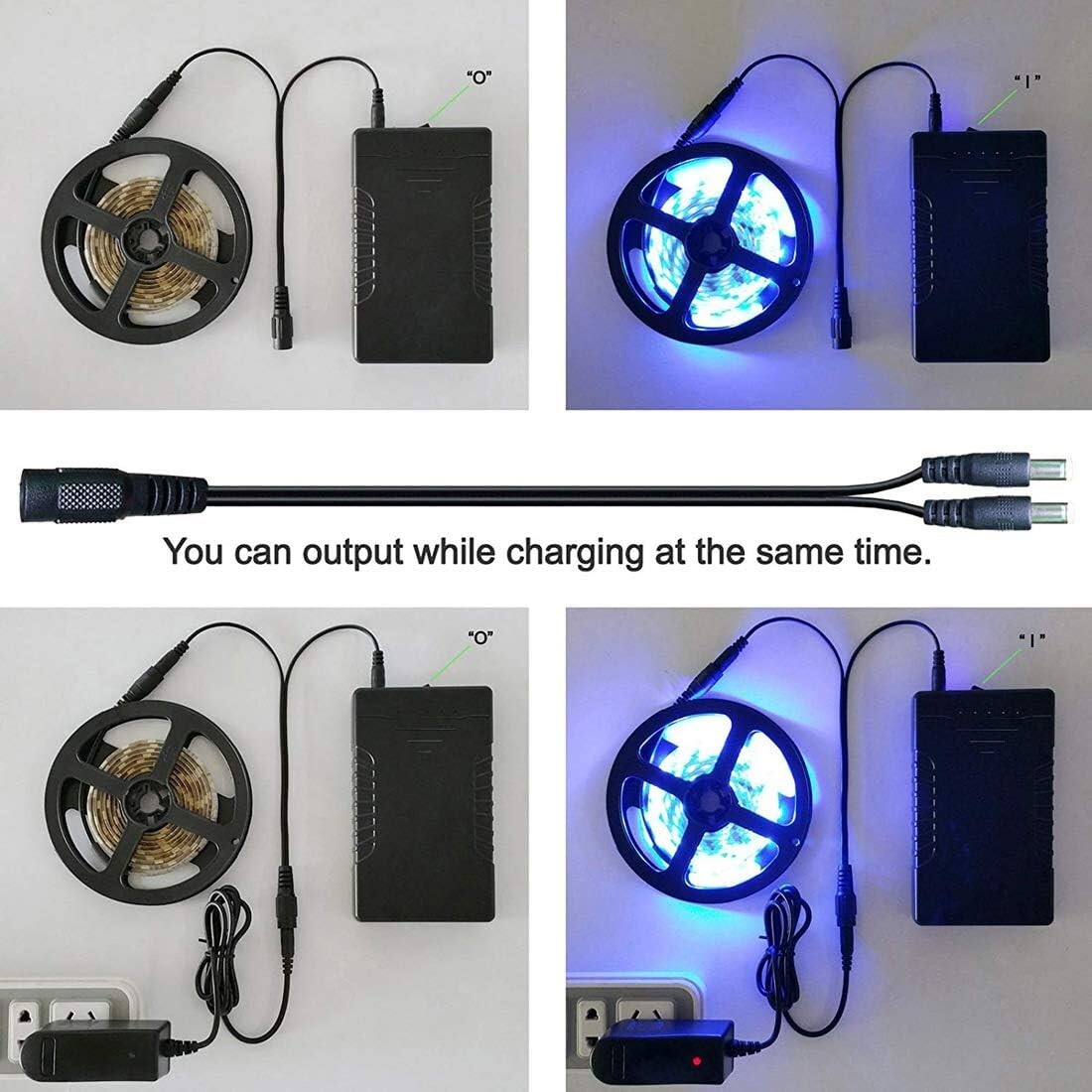 11.1V 6000mAh Lithium-ion Battery Pack with AC Charger - Ideal for 12V Devices