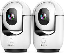 Load image into Gallery viewer, Enhanced 2K Indoor Security Camera - Smart Alerts and 24/7 Monitoring - 2 Pack