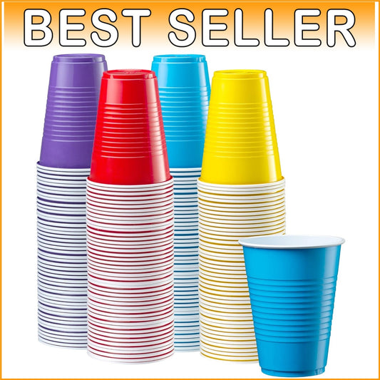 Durable Non-Slip 240 Count Plastic Drinking Cups - Perfect for Every Occasion