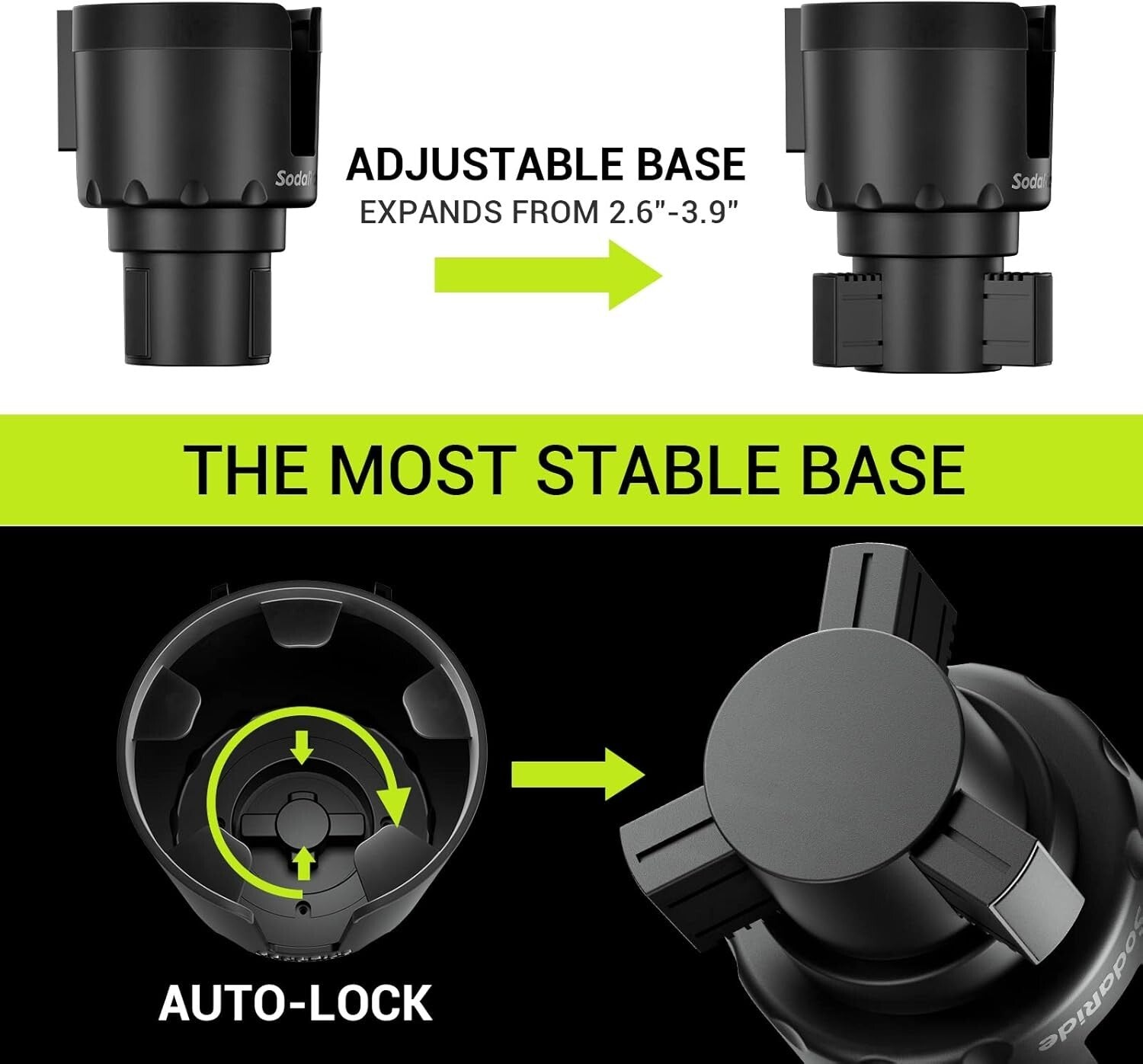 15W Fast Wireless Charger & Food Tray for Yeti Hydro Flask—Road Trip Essential