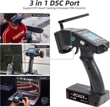 Load image into Gallery viewer, 5-Channel 2.4GHz RC Transmitter with Gyro RX: 30 Models Storage &amp; Telemetry