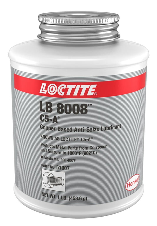 51007 Copper Anti-Seize Lubricant - 1 lb Brush Top for High Temp Performance