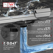 Load image into Gallery viewer, Modern 12" Brushed Stainless Steel Shower Drain with Hair Strainer &amp; Accessories