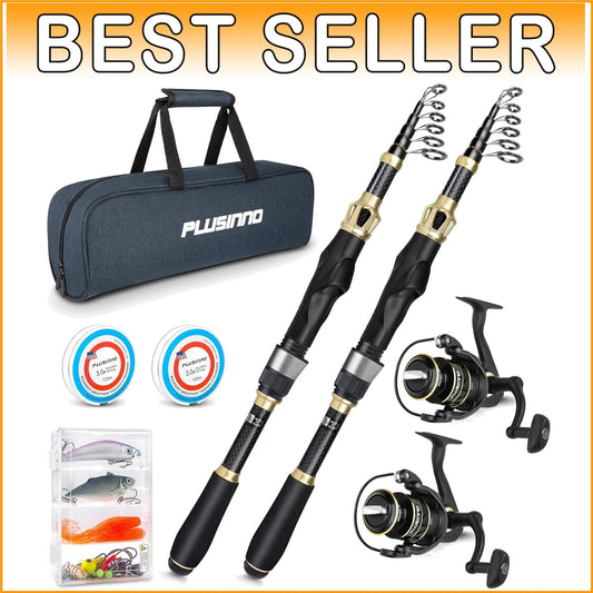 Sensitive and Strong Telescopic Fishing Rod Package - Ideal for Bass Fishing