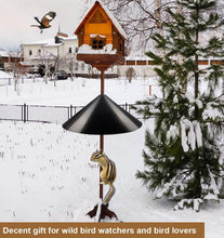 Load image into Gallery viewer, Elegant Pole-Mounted Squirrel Baffle - 19-Inch Diameter for Bird Feeder Defense