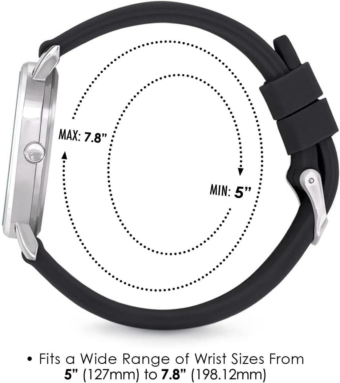 Scrub Watch for Medical Professionals - Easy Read Face, Military Time, Colors