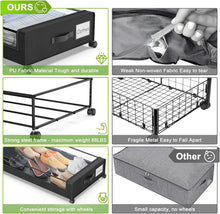 Load image into Gallery viewer, Multi-Functional Under Bed Storage with Wheels - Perfect for Home Organization