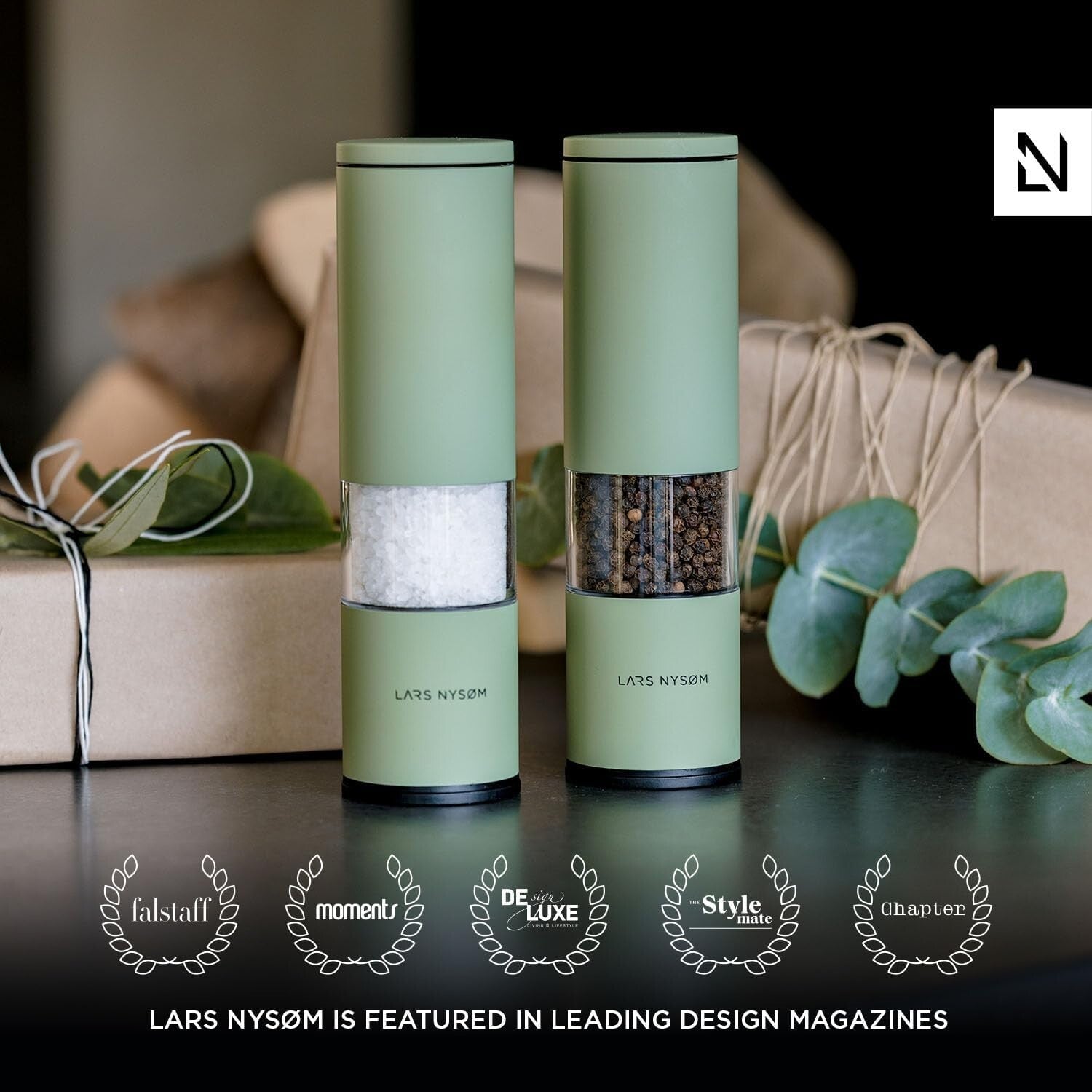 Compact Adjustable Spice Mill Set for Home & Restaurant Use - Manual Operation