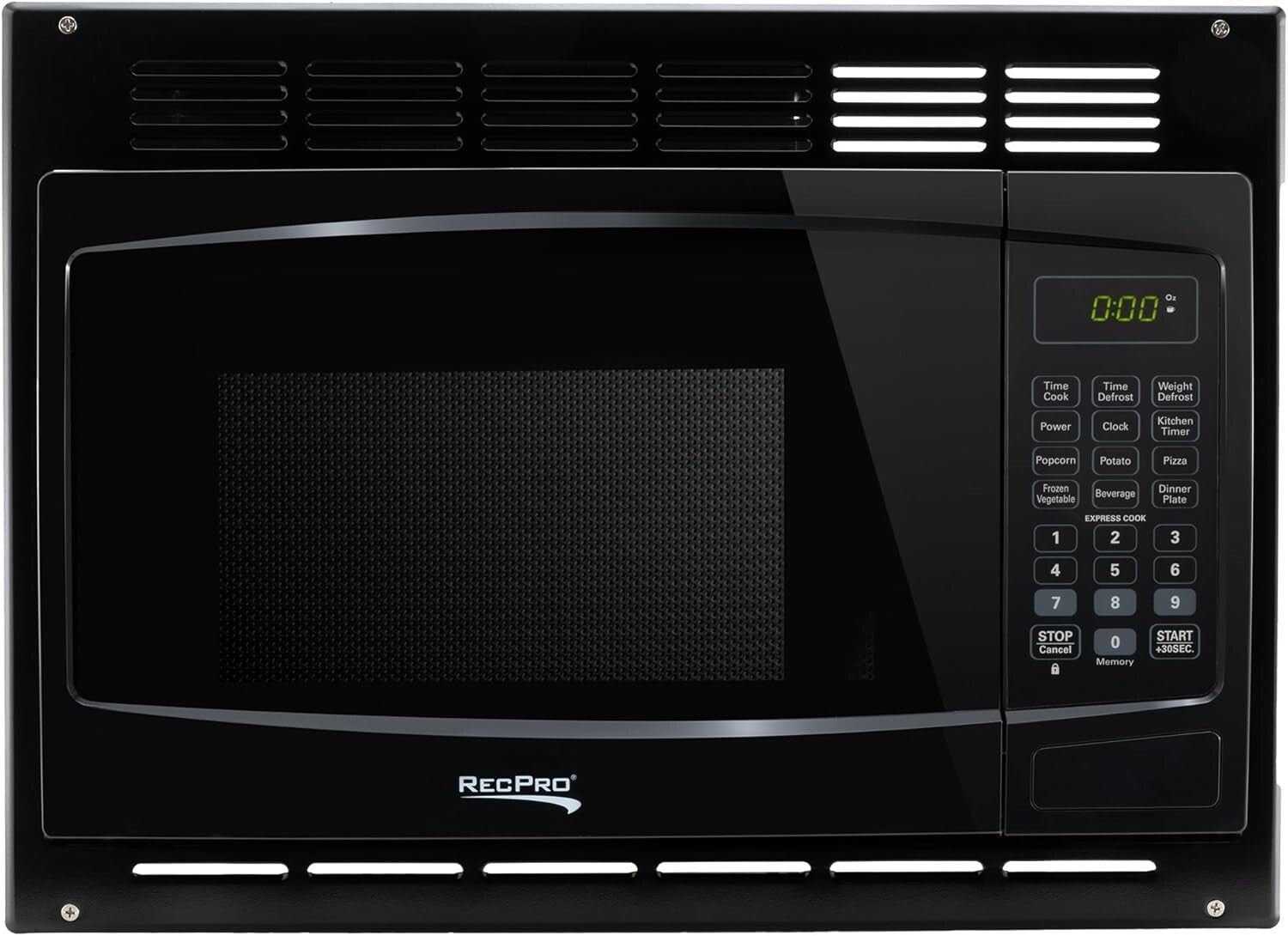 Energy-Efficient RV Microwave - 900W, Digital Control & Turntable Functionality