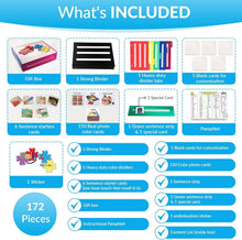 Load image into Gallery viewer, Portable Autism Communication Kit with 162 Photo Cards &amp; Color-Coded Dividers