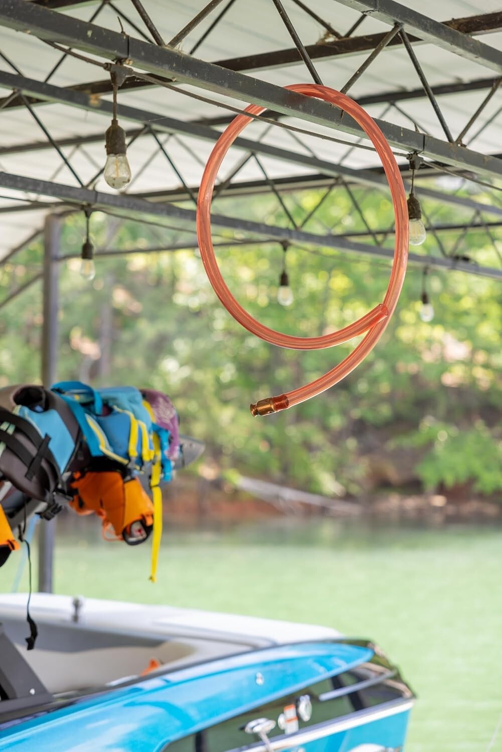 Self-Priming Liquid Transfer Siphon 1” x 6' - Multi-Purpose Use for DIY & Marine