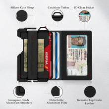 Load image into Gallery viewer, Minimalist RFID-Blocking Wallet for Men - Leather Bifold with Easy Card Access