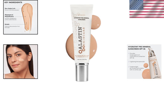 Fragrance-Free HydraTint Mineral Sunblock SPF 36 for Daily Hydration - 3.2 oz