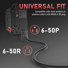 Load image into Gallery viewer, Water-Resistant 50ft Welder Extension Cord - Safe &amp; Flexible for All Welders