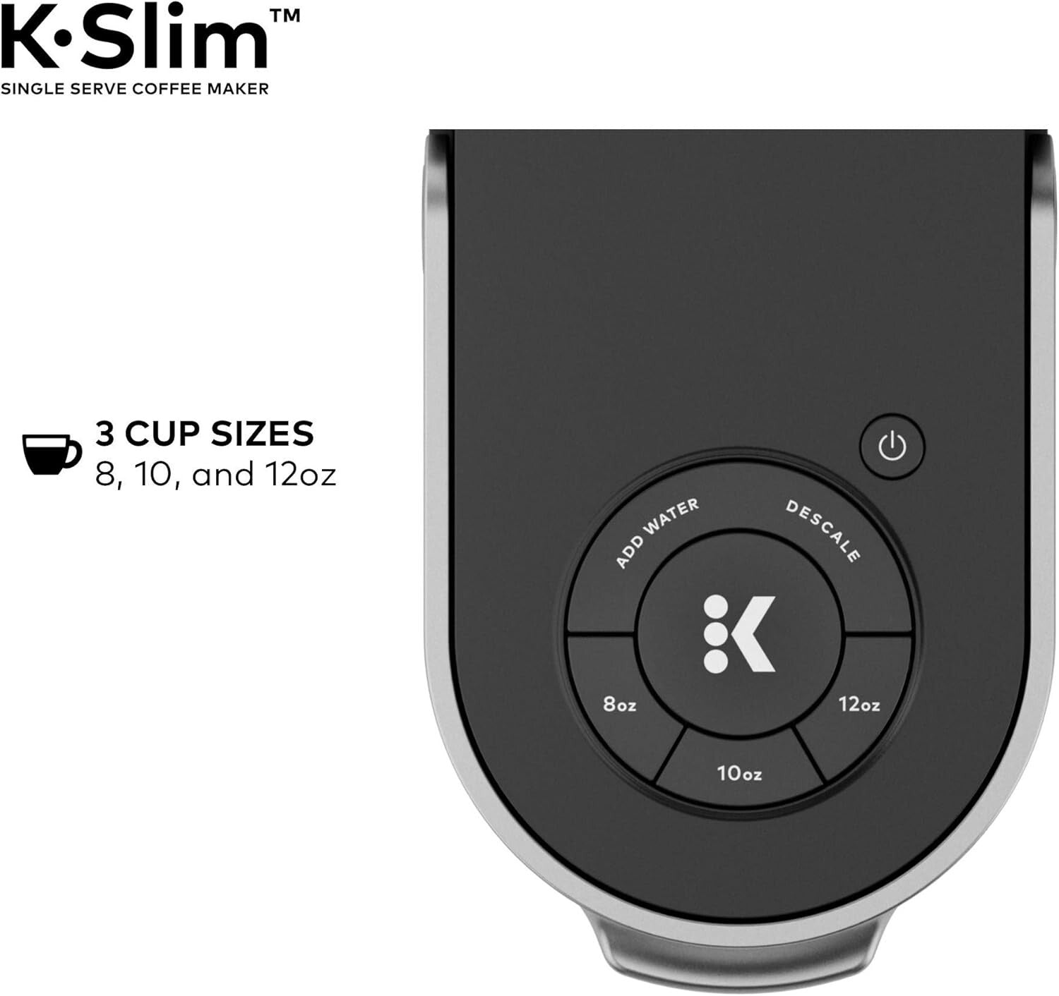 K-Slim 3 Size Coffee Maker - Automatic Brewing with Travel Mug Compatibility