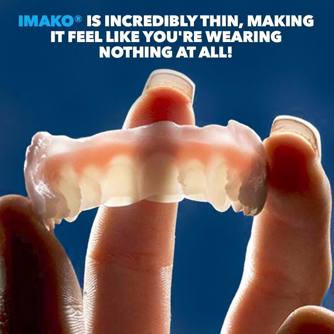 Custom Fit Cosmetic Teeth Uppers - Bleached White - Perfect for Quick Smile Fix