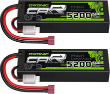 Load image into Gallery viewer, 5200mAh 7.4V Lipo Battery with Deans Connector - Compatible with RC Vehicles