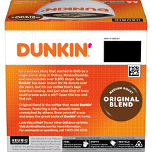 Load image into Gallery viewer, Dunkin' Original Blend Medium Roast Coffee - 176 K-Cup Pods for Quick Brewing
