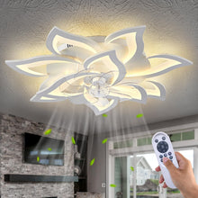 Load image into Gallery viewer, Stylish 32'' Indoor Ceiling Fan with Light - Remote Controlled Elegance