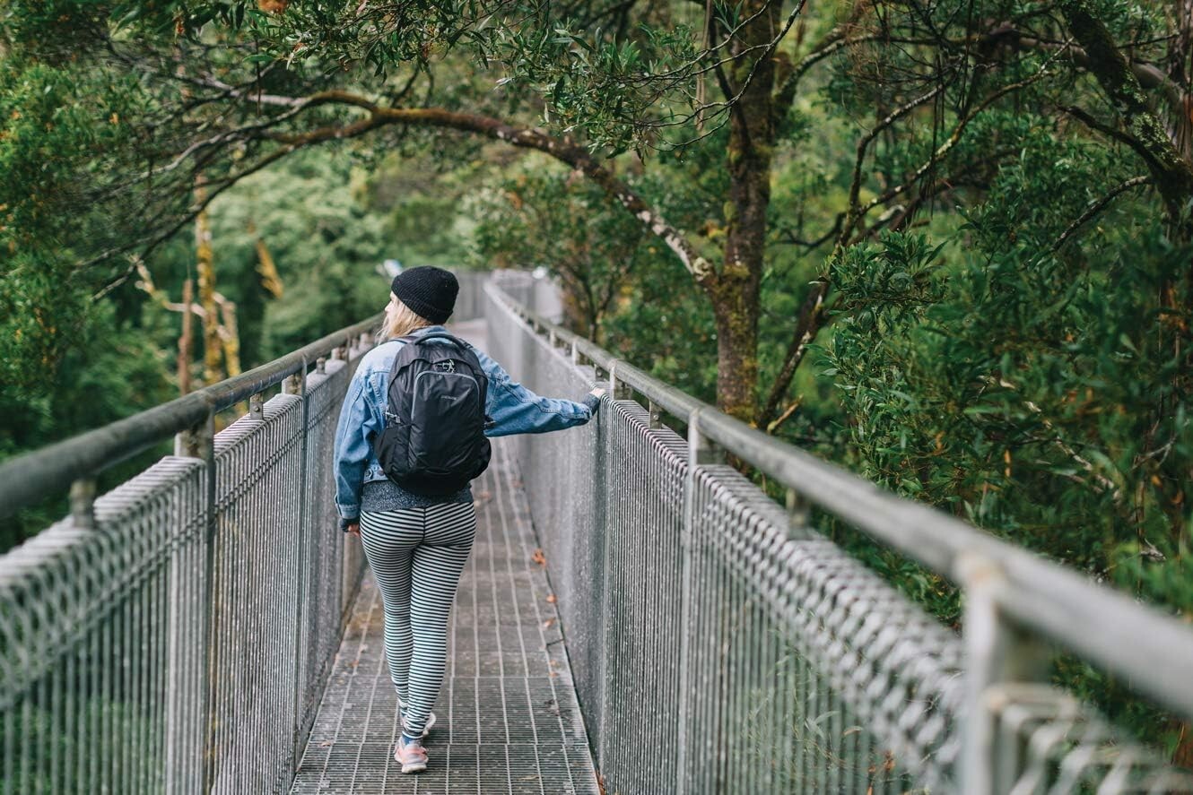 Lightweight 25L Anti-Theft Daypack with Cut-Resistant Features - Lakeside Blue
