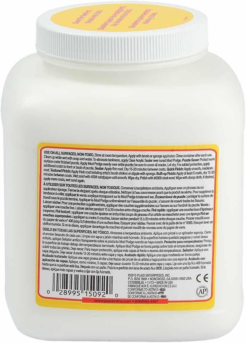 Durable Matte Craft Sealer & Glue - 64 oz., Perfect for DIY Projects & Décor