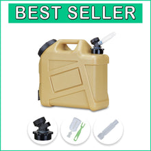 Load image into Gallery viewer, Portable 2.6 Gallon No Leakage Water Container with Spigot - Sand Color