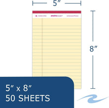 Load image into Gallery viewer, 72 Pack Recycled Mini Legal Writing Pads - Assorted Pastel Colors 5"x8"