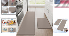 Load image into Gallery viewer, Cushioned 17.3'' x 30'' + 17.3'' x 59'' Non-Slip Kitchen Rugs for Comfort