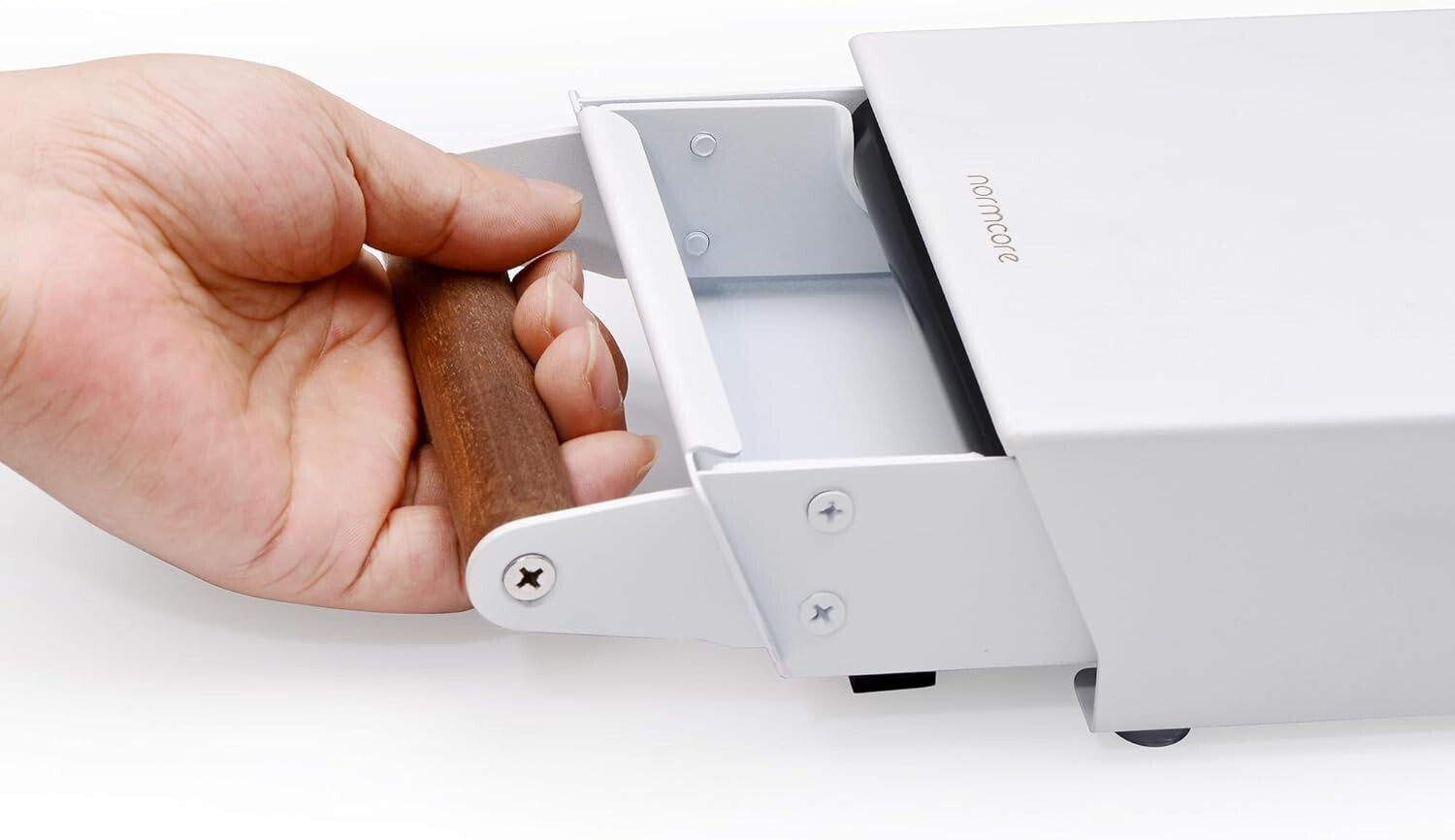 Epreo Knock Box: Coffee Knocker Drawer with Walnut Handle & Stainless Steel