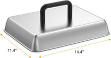 Load image into Gallery viewer, Stainless Steel Basting Cover &amp; Cast Iron Smash Press - Essential Grill Tools