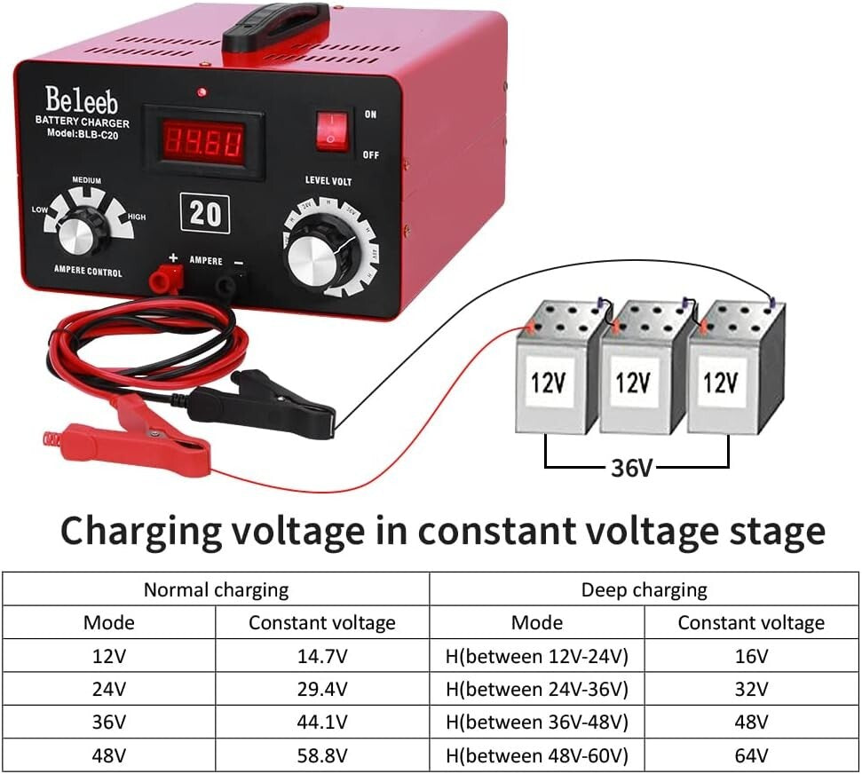 Effortless Battery Maintenance with C20 12V-48V Charger and Pulse Technology