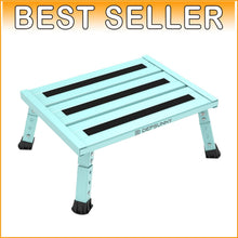 Load image into Gallery viewer, Portable Adjustable RV Step Stool - 1-Step Platform with Anti-Slip Rubber Feet