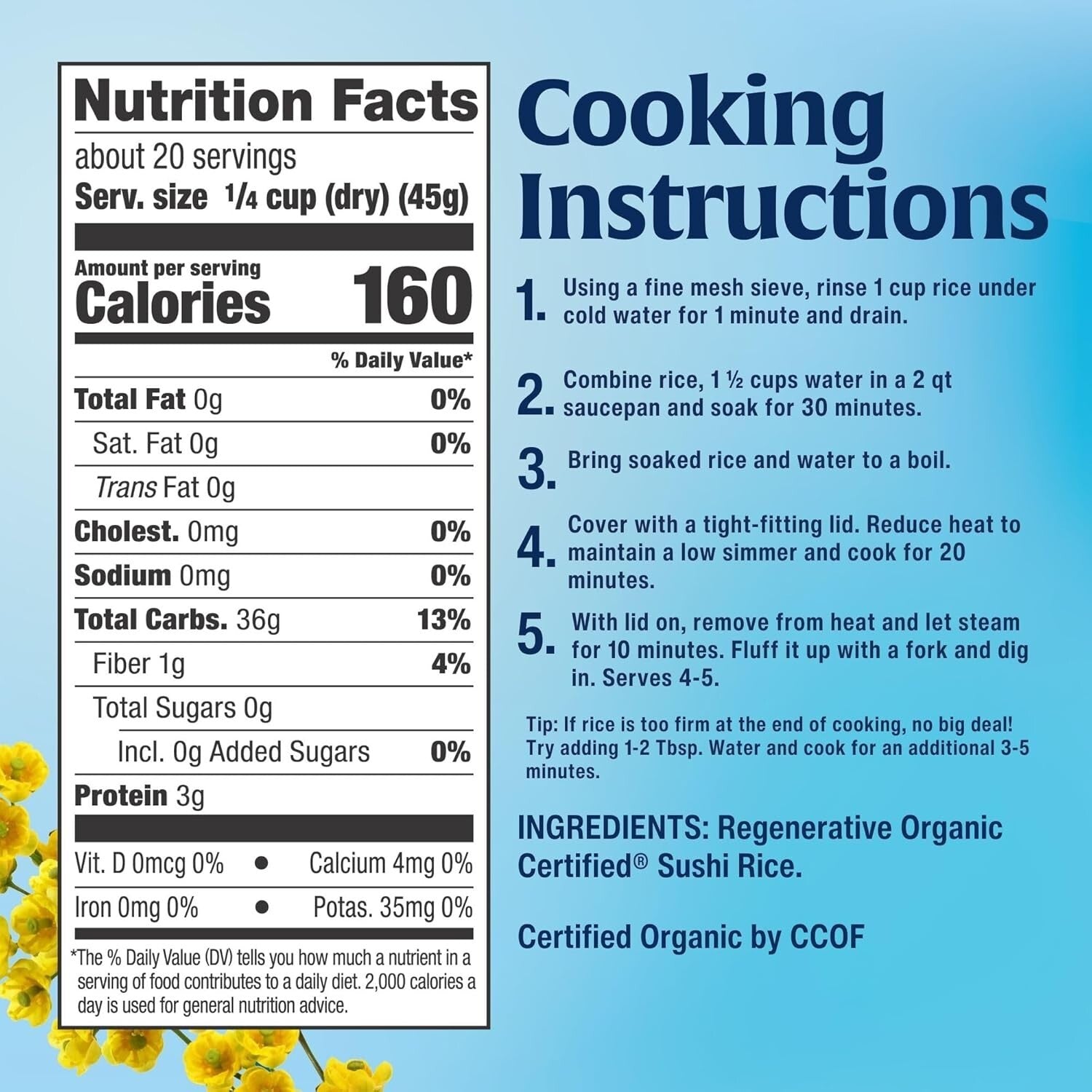 Family Farms Regenerative Organic Sushi Rice 6-Pack - Perfect for Sushi and More