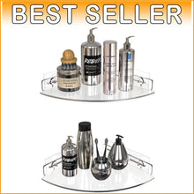 Load image into Gallery viewer, Functional Space-Saving Corner Shelves Set - No-Drill Adhesive Shower Organizer