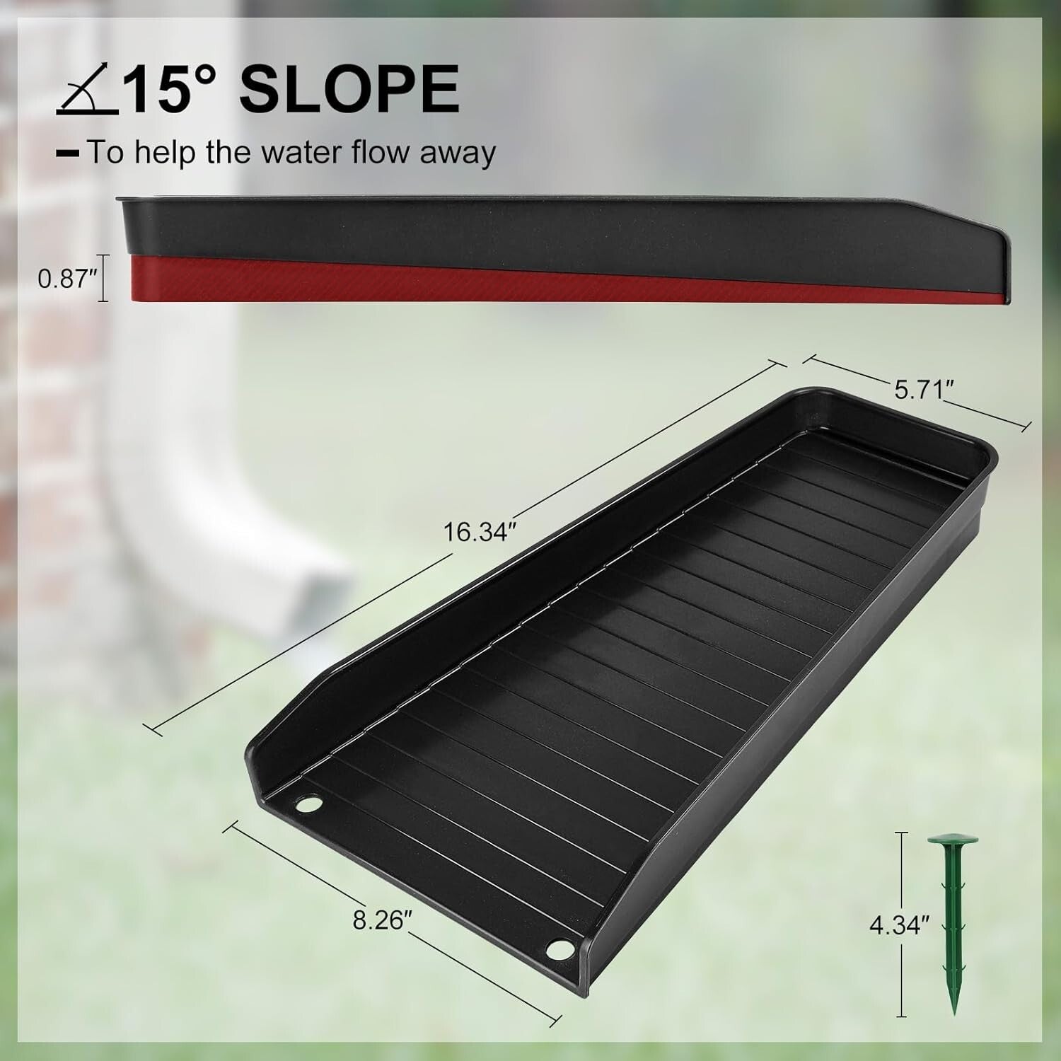 Easy Install 4-Pack Gutter Downspout Extensions - Protect Your Home's Foundation