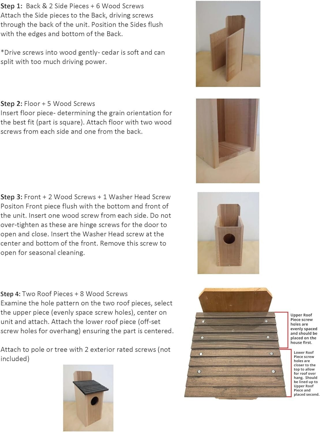 Elevate Your Yard with a 22.5" Cedar Barred Owl House - Perfect for Pest Control