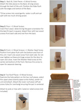 Load image into Gallery viewer, Elevate Your Yard with a 22.5" Cedar Barred Owl House - Perfect for Pest Control
