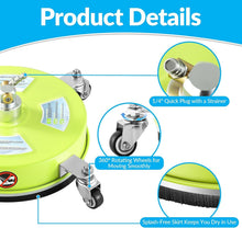 Load image into Gallery viewer, High Efficiency 14'' Surface Cleaner for Pressure Washers - 4000 PSI Compatible