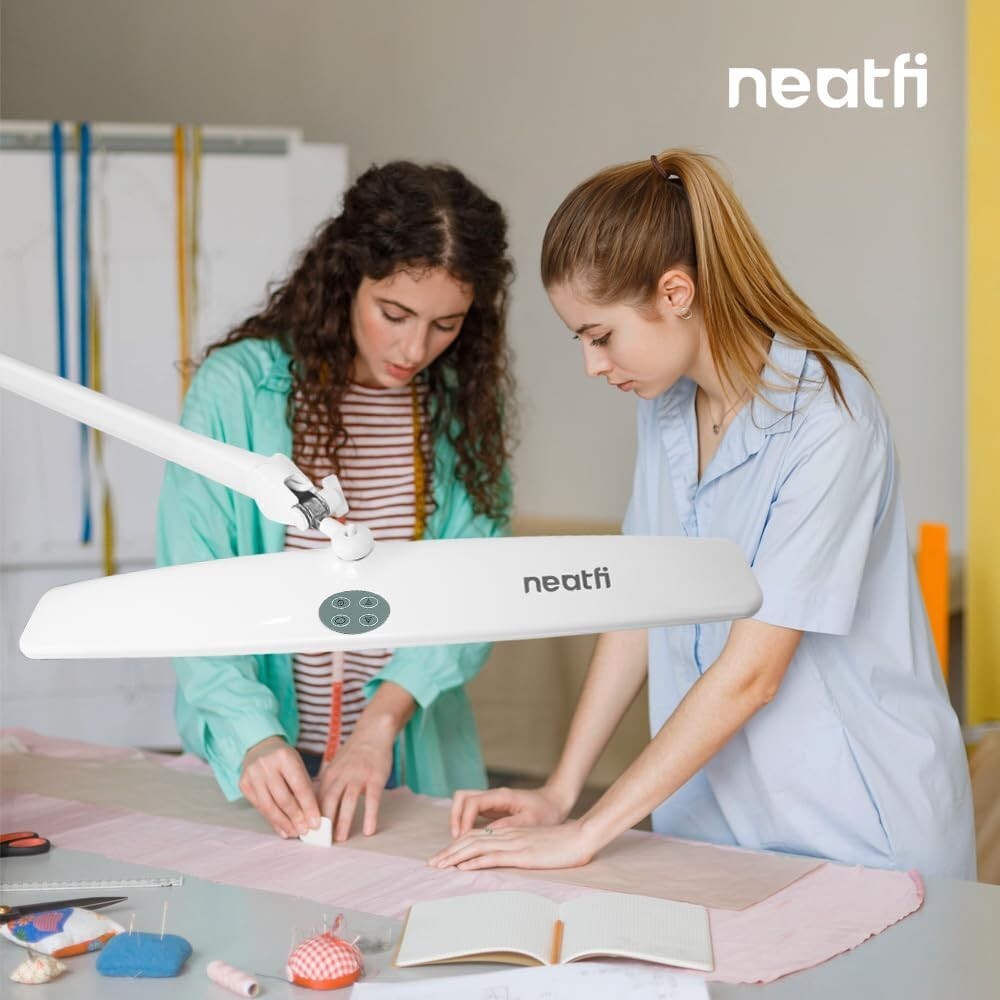 Lacquered LED Task Lamp - 84PS SMD, 3 Modes, Clamp Mount for Home & Office