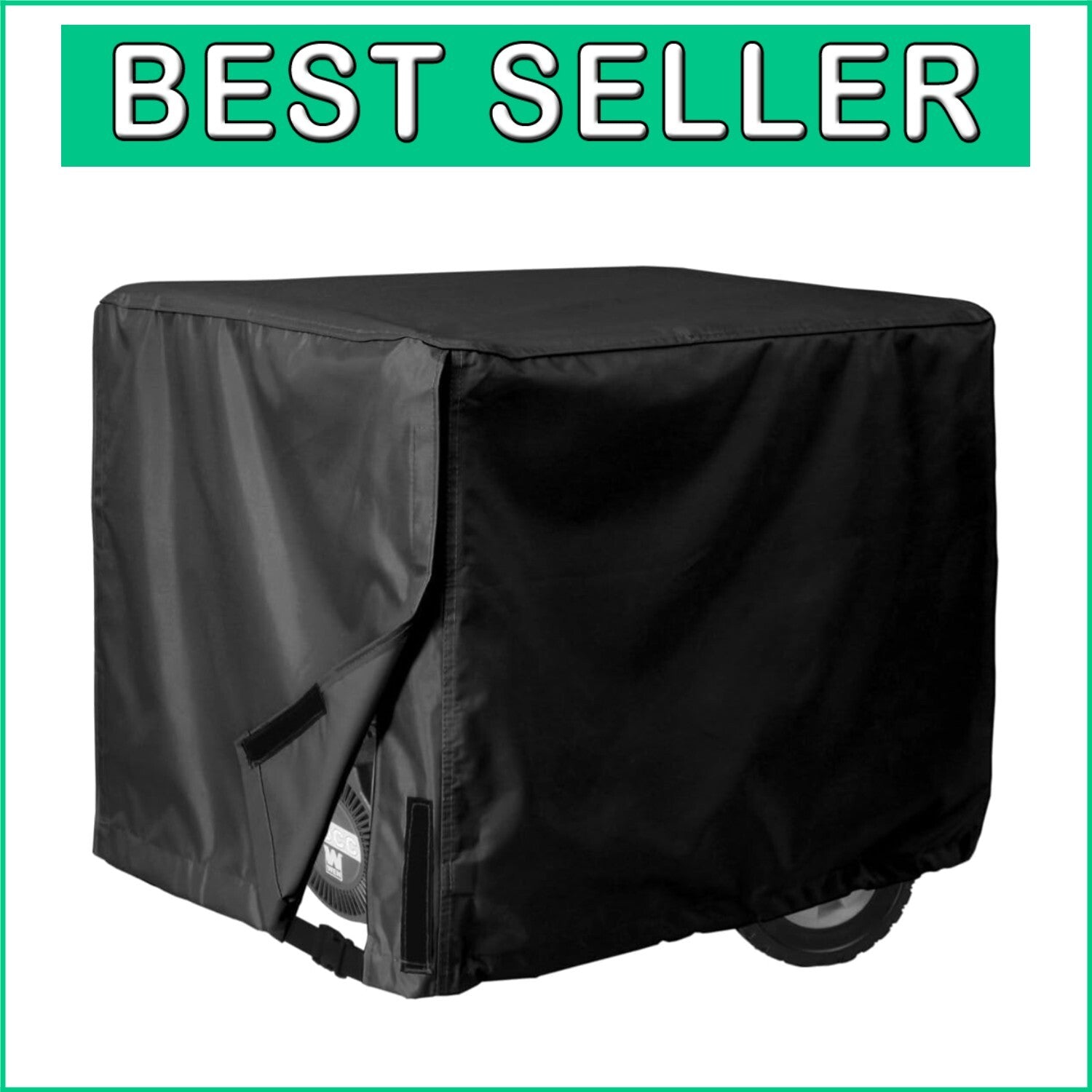 Custom Fit Waterproof Generator Cover 30x30 for All Seasons Protection - Black