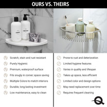 Load image into Gallery viewer, 8" Corner Shower Shelf - Retro Fit Wall-Mounted Organizer in Oil Rubbed Bronze