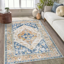 Load image into Gallery viewer, Machine Washable Non-Slip 3x5 Chenille Rug - Perfect for Living Room &amp; Bedroom